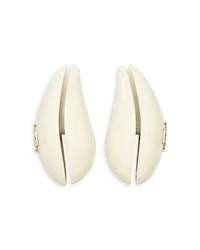 Logo Wave Clip On Earrings
