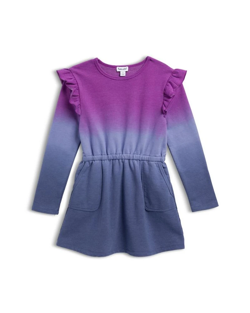 Girls' Ombre Sweatshirt Dress - Little Kid