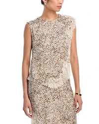 Aqua Lace Inset Top - Exclusive