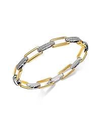 Bloomingdale's Fine Collection Diamond Link Chain Bracelet
