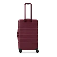The Medium Check in Roller Suitcase - Burgundy