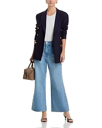 Taylor High Rise Cropped Wide Leg Jeans Nova