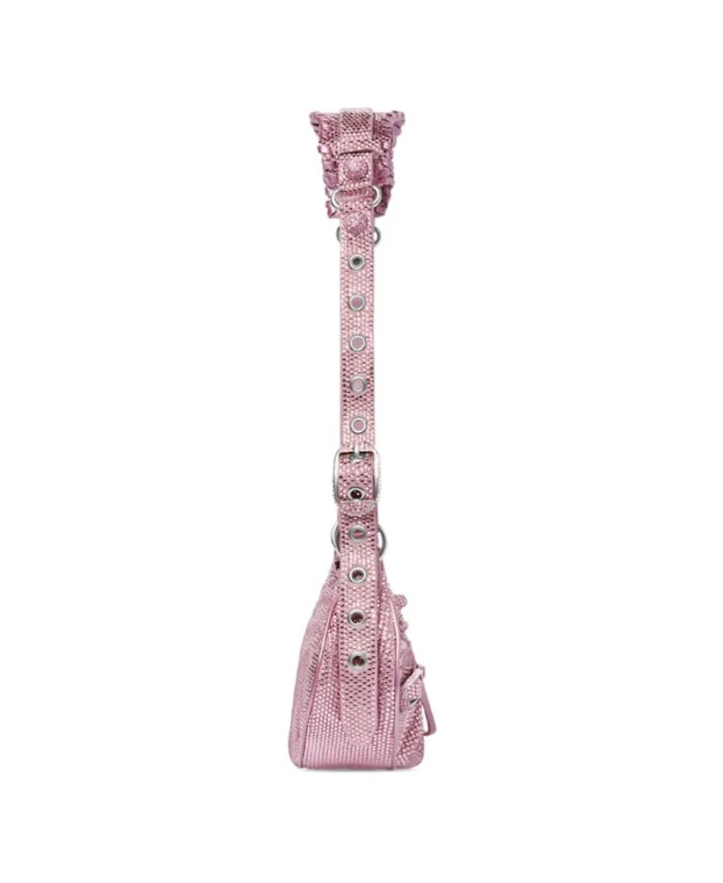 Le Cagole Shoulder Bag with Rhinestones
