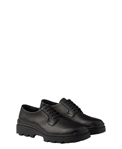 Prada Men's Printed Leather Lace-Ups Shoes