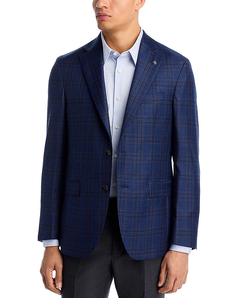 Jack Victor Midland Plaid Regular Fit Sport Coat