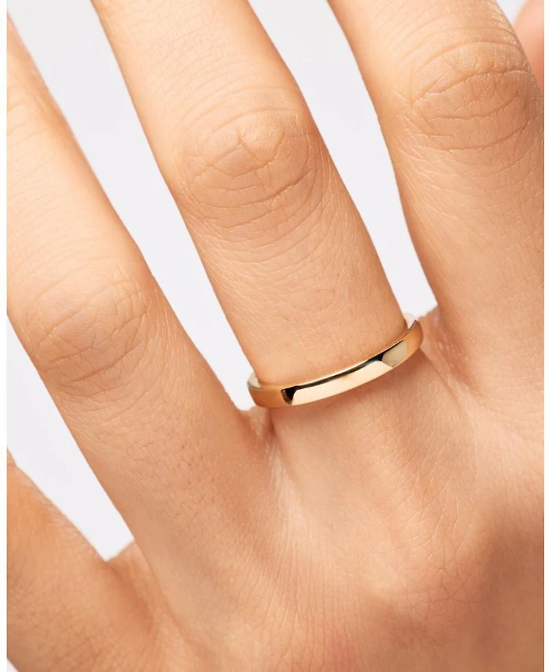 Solid Gold Slim Eclipse Ring