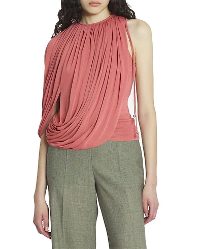 Draped Jersey Top