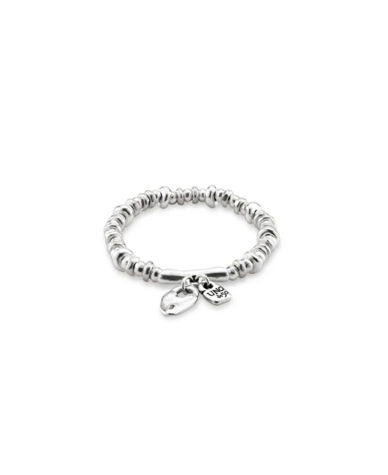 Sterling Silver Plated Beaded with Charms Bracelet