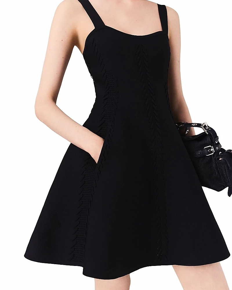 Maje Knitted Skater Dress