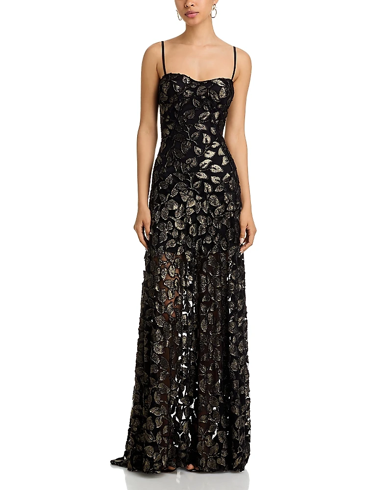 Aqua Burnout Gown - Exclusive