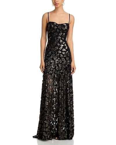 Aqua Burnout Gown - Exclusive