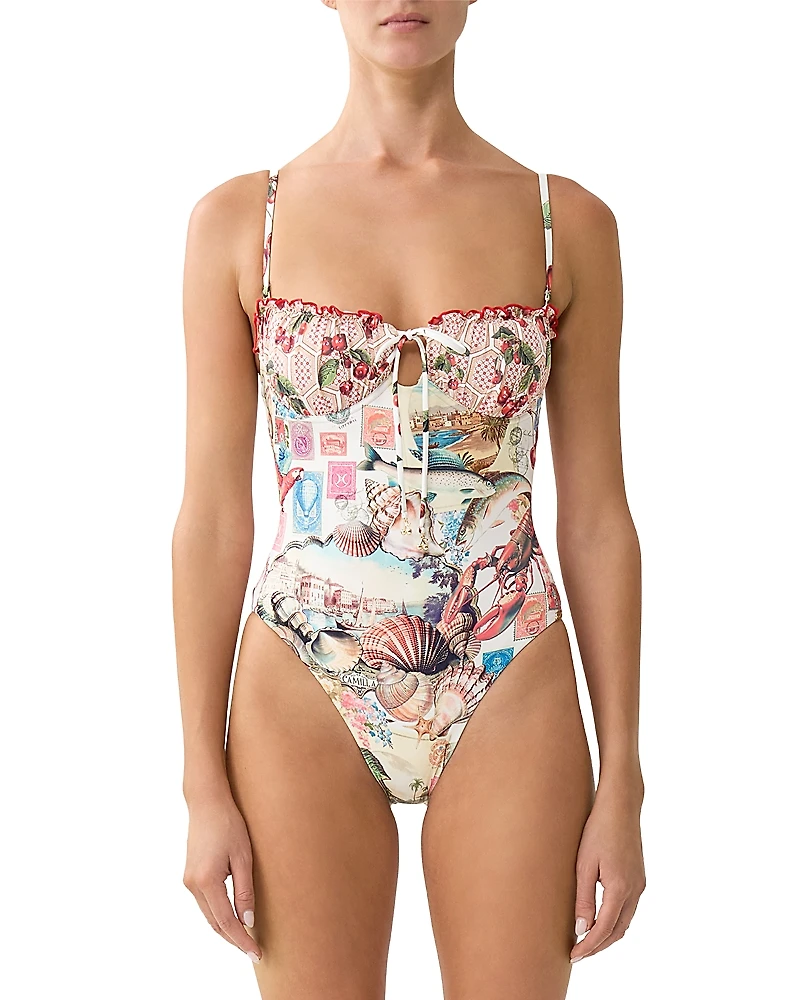 Camilla Ruched Underwire One Piece Swimsuit