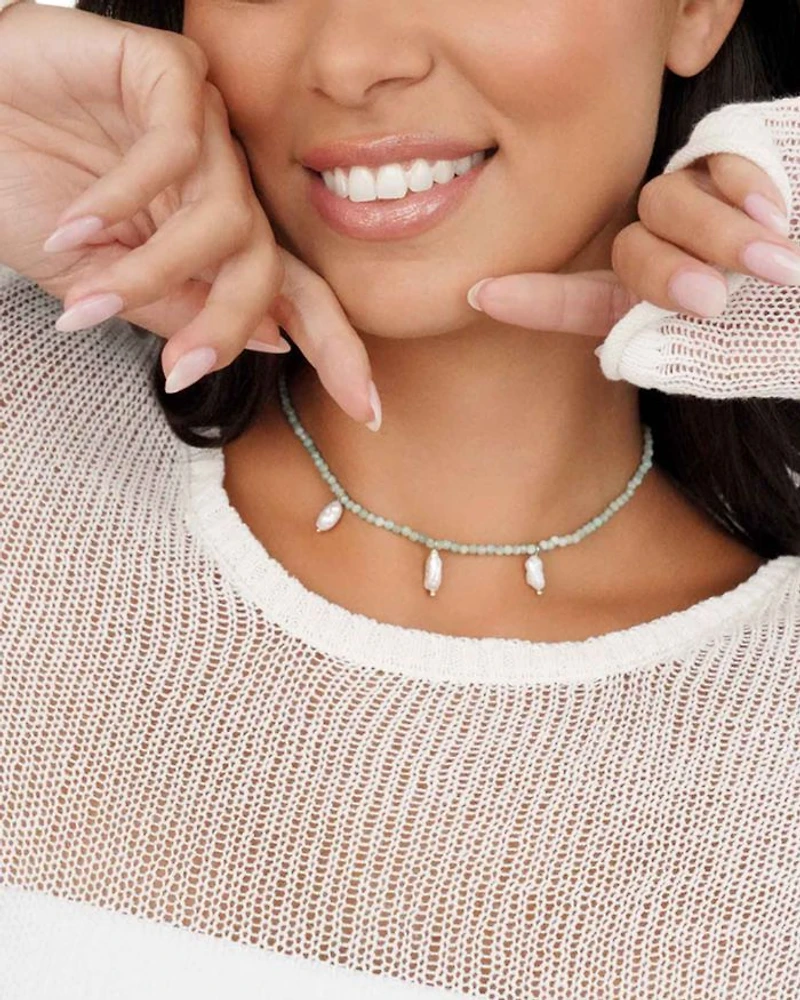 Ibiza Beaded Choker Necklace, 11.75"-17"