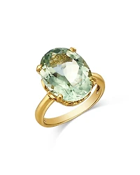 Bloomingdale's Fine Collection Oval Cut Prasiolite Ring