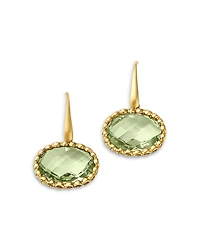 Bloomingdale's Fine Collection Prasiolite Oval Drop Earrings