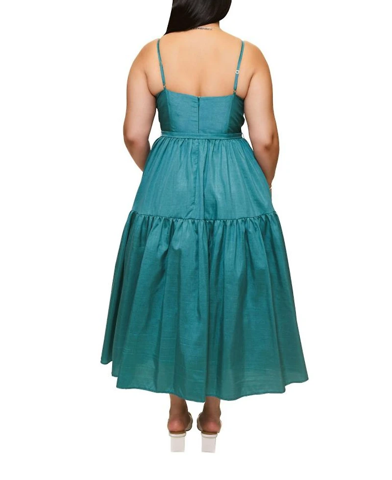 Plus Atherton Fit & Flare Midi Dress
