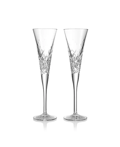 Wishes "Happy Celebrations" Toasting Flutes, Set of 2