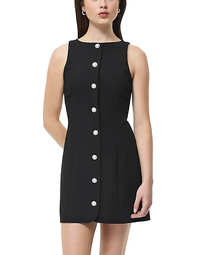 French Connection Azra Twill Button Front Dress