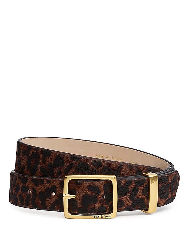 rag & bone Women's X Boyfriend Animal Print Belt