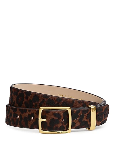 rag & bone Women's X Boyfriend Animal Print Belt