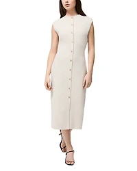 French Connection Marley Knit Button Front Dress