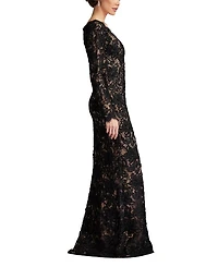 Beloit Ribbon Embroidered Gown