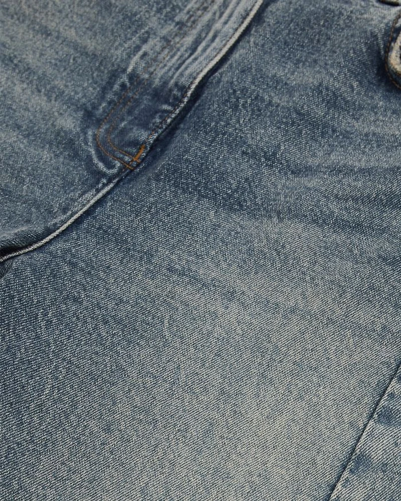 Petites Molly High Rise Barrel Jeans Mid Blue