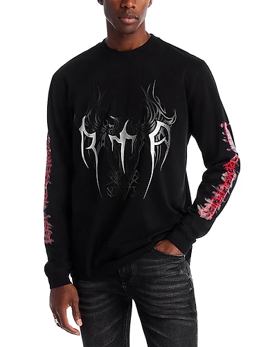 Rta Black Cyber Sigilism Long Sleeve Tee