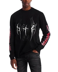 Rta Black Cyber Sigilism Long Sleeve Tee
