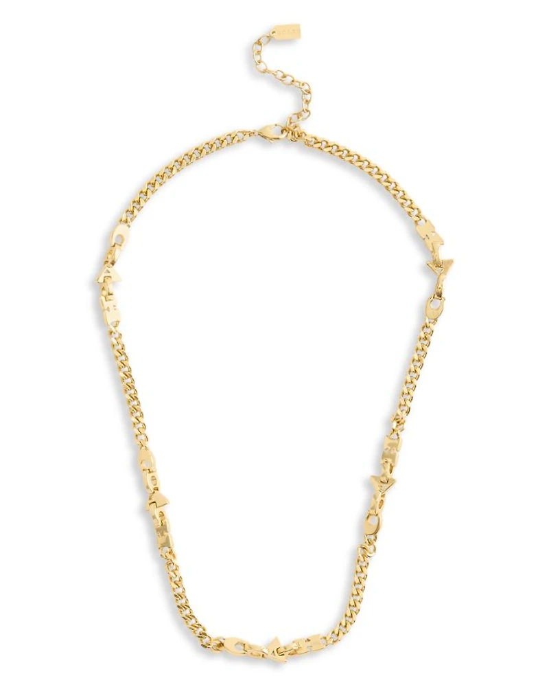 Jumbled Signature Logo Link Necklace, 18"-20"