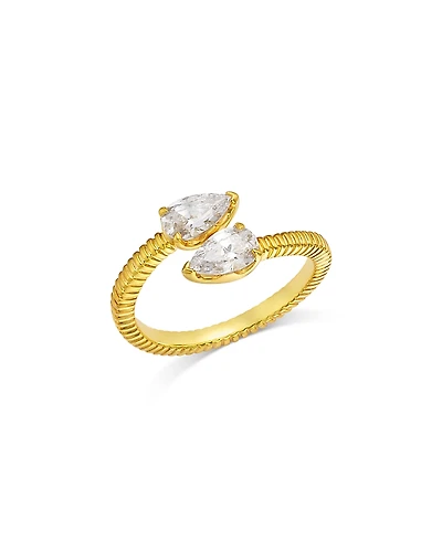 Bloomingdale's Fine Collection Certified Lab Grown Diamond Pear Bypass Ring