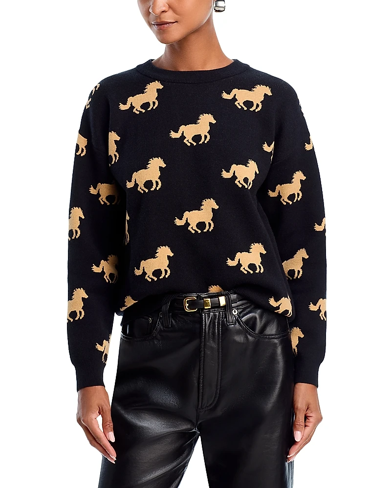 Aqua Horse Crewneck Sweater - Exclusive