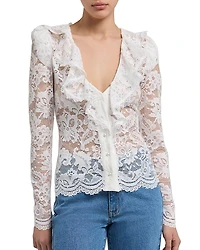 Generation Love Corsa Lace Top