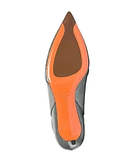 Women's Leather Mid-Heel Pumps