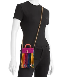 Micro Kensington Tassel Suede Bag