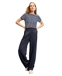 Fitz Pleated Women's Summer Pinstripe Trouser
