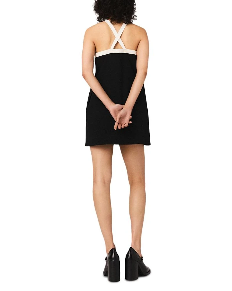 Heavy Crepe Tuxedo Dress