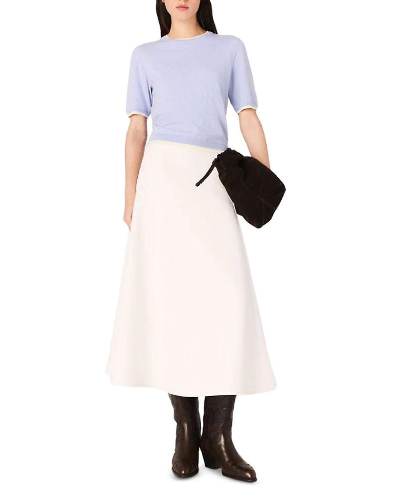 Wool Short Sleeve Sweater