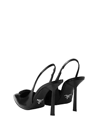 Women's Brushed Leather Slingback Pumps