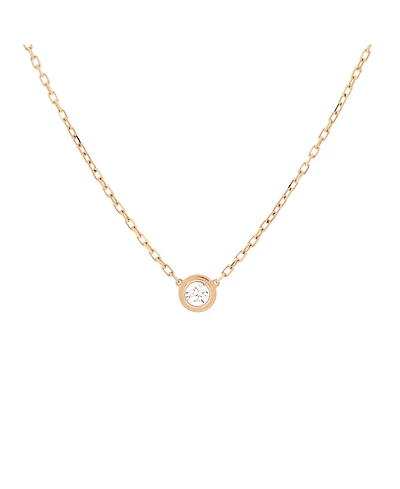 Pre-Owned Cartier Large Cartier D'Amour Pendant Necklace 18K Rose Gold with Diamond