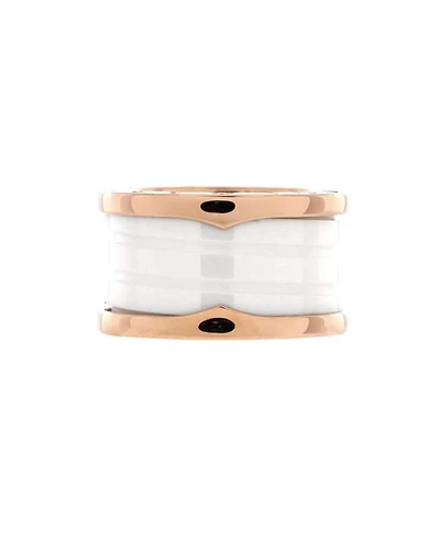 B.Zero1 Three Band Ring 18K Rose Gold and Ceramic