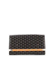 Pre-Owned Goyard Mm Monte Carlo Clutch Coated Canvas