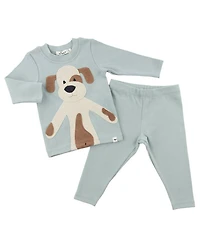Boys' Puppy Applique Two Piece Set - Baby