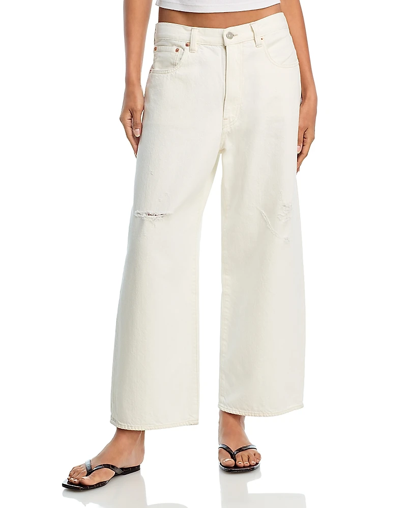 Denimist Georgia High Rise Cropped Wide Leg Jeans