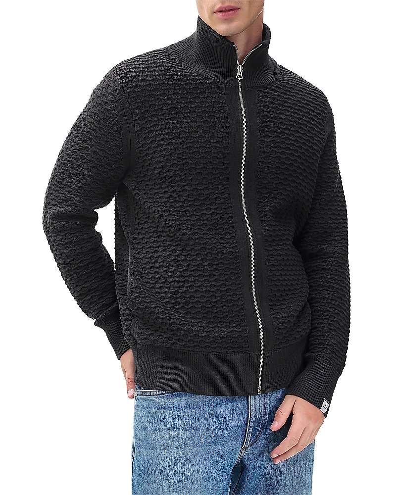 rag & bone Andre Zip Front Sweater