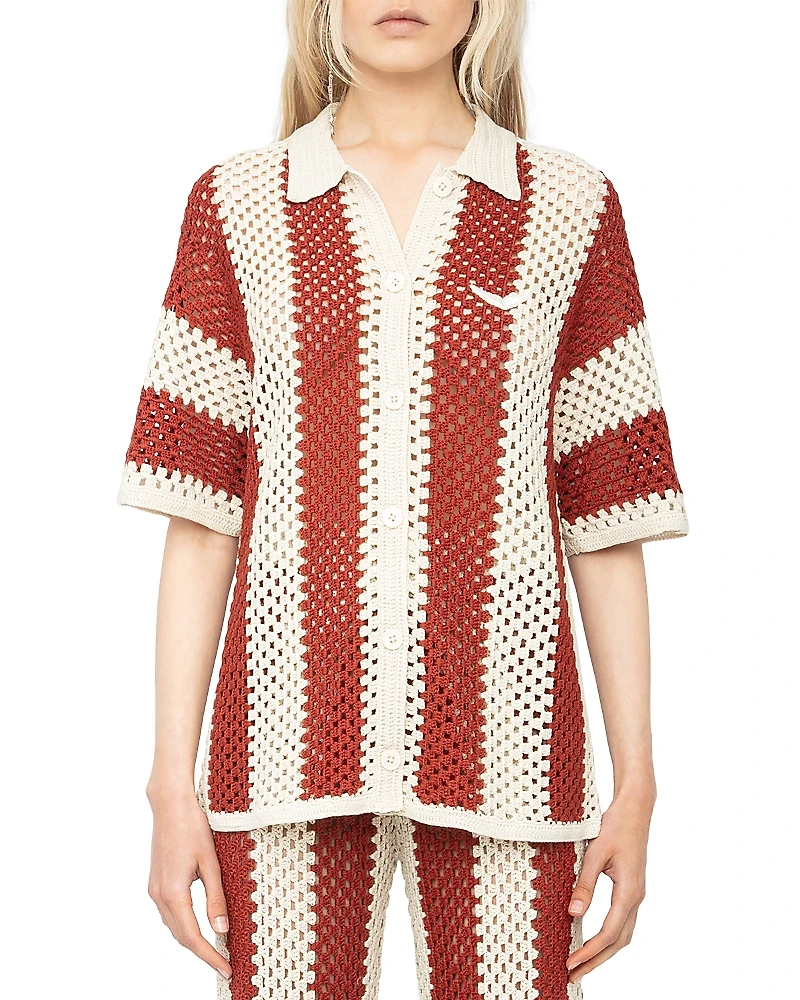 Zadig & Voltaire Ciara Crochet Shirt