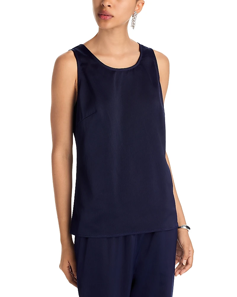 Misook Crepe de Chine Tank Top