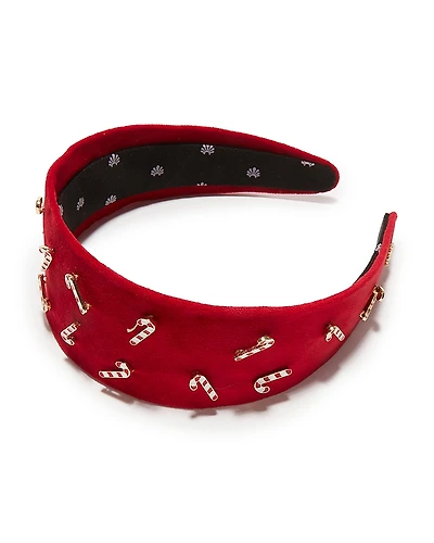 Lele Sadoughi Brigette Candy Cane Headband