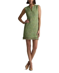 St. John Soft Lurex Stripe Tweed Dress