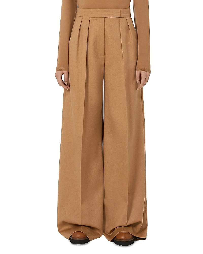 Max Mara Ori Camel Wool Trousers